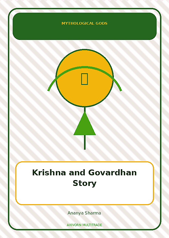 Krishna and Govardhan Story book cover